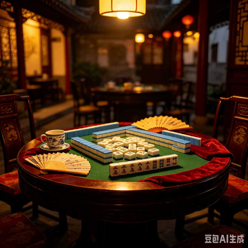 printed logo mahjong set