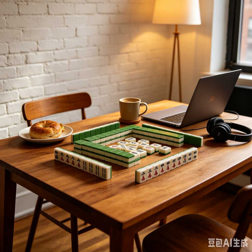 traditional oriental mahjong tiles